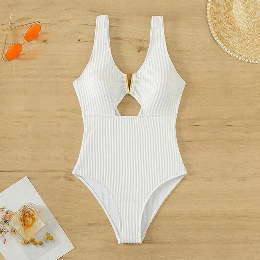 Women's One Piece Swimsuit Sexy V-Neck Push Up